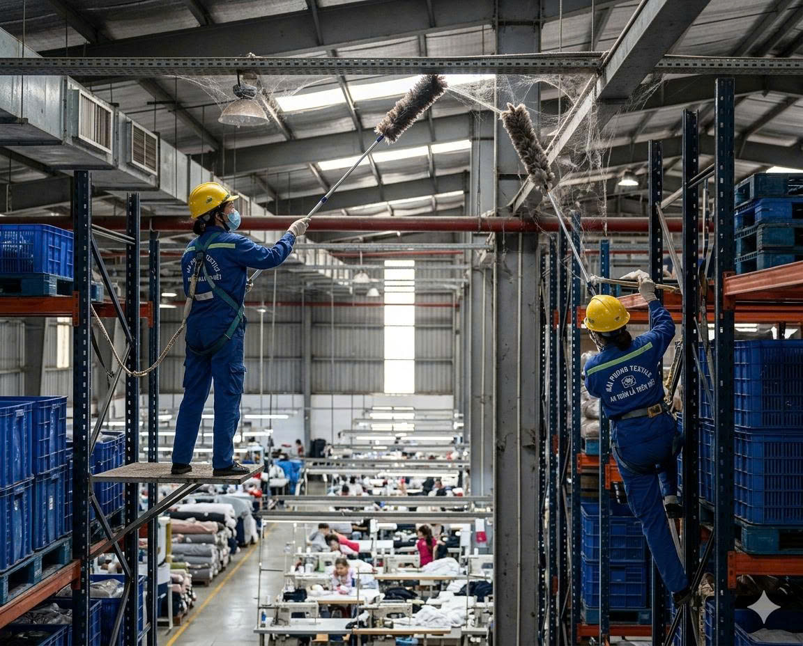 Quét mạng nhện khu công nghiệp