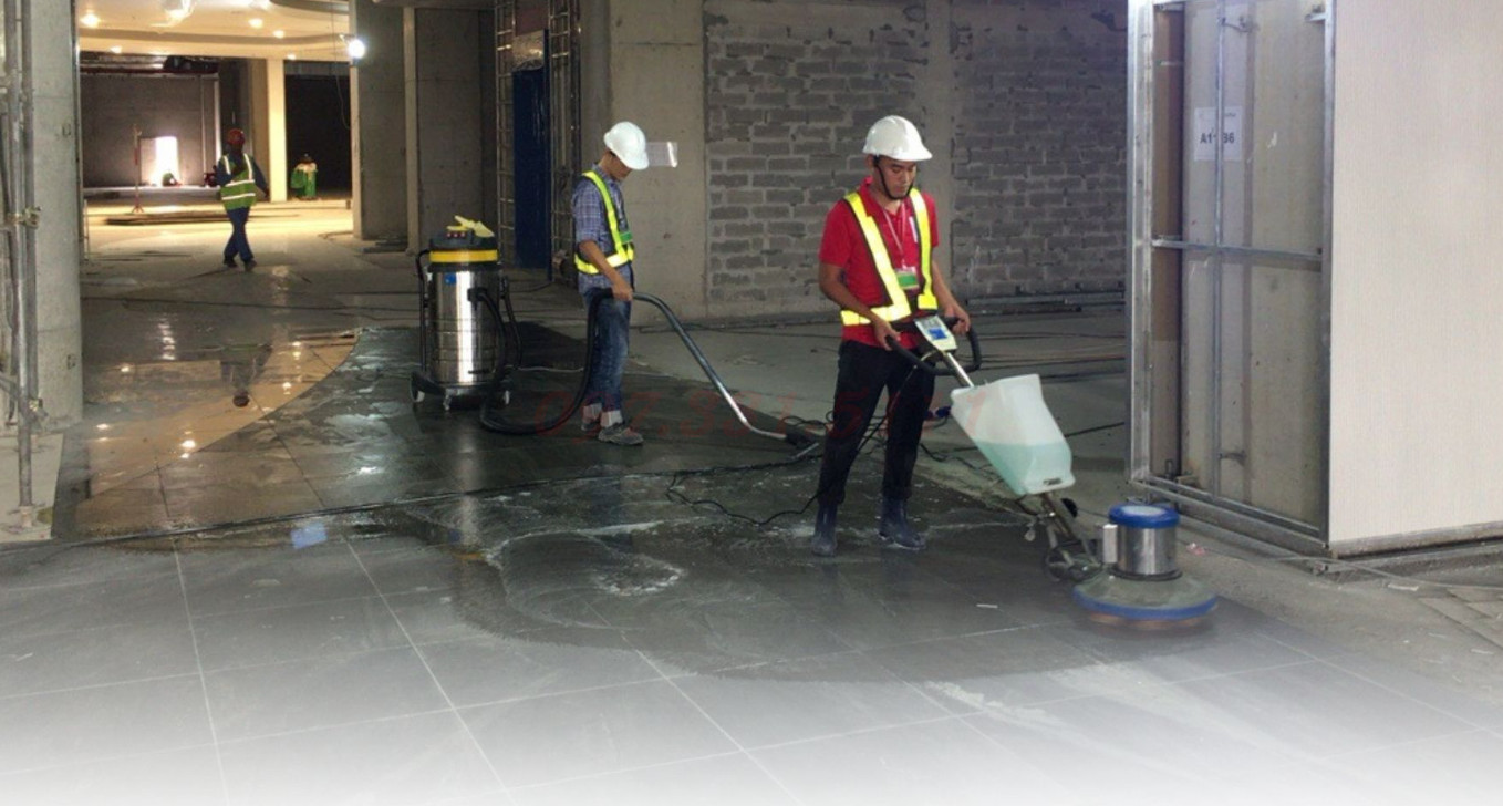 Tổng vệ sinh khu chung cư sau xây dựng