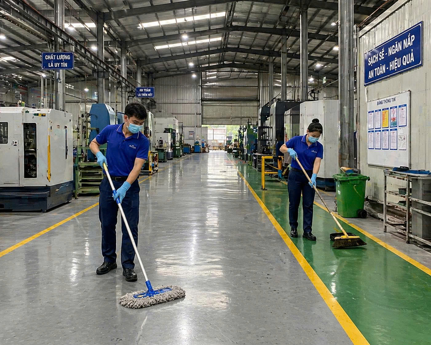 Vệ sinh nhà máy hàng ngày