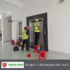 đánh bóng inox thang máy